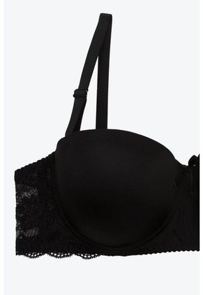 Brasier Strapless En Microfibra Y Encaje 4388 BRASIER T38B NEGRO Lili Pink