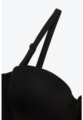 Brasier Strapless En Microfibra Y Encaje 4388 BRASIER T38B NEGRO Lili Pink