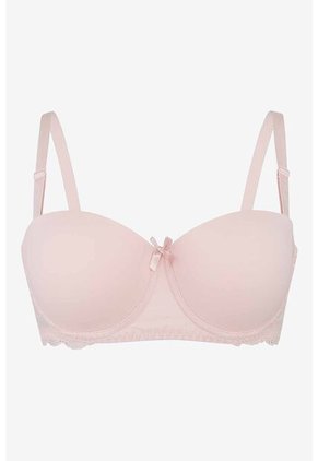 Brasier Strapless En Microfibra Y Encaje 4388 BRASIER T38B NEGRO Lili Pink