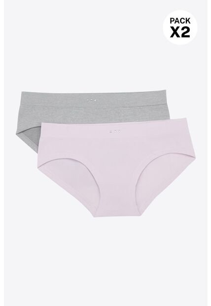 Hípster Para Niña Con Tecnologia Sin Costuras Paquete X2 820DB PANTY PAQX2, T08/10, GRJCL_LLCL Lili Pink