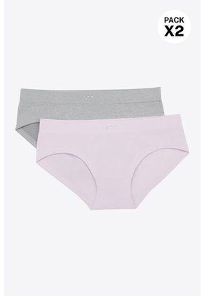 Hípster Para Niña Con Tecnologia Sin Costuras Paquete X2 820DB PANTY PAQX2, T08/10, GRJCL_LLCL Lili Pink