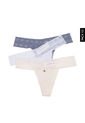 Pantie x3 Blanco-Marfil-Azul Lili Pink de Lili Pink