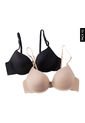 Brasier x2 Negro-Nude Lili Pink de Lili Pink