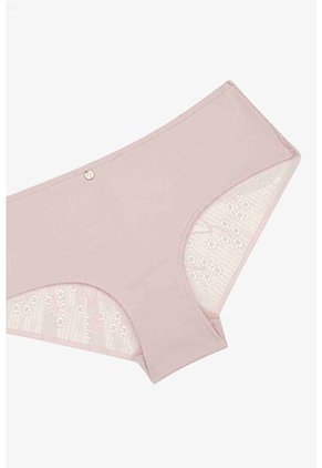 Conjunto De Tres Piezas En Microfibra Y Encaje 2190 CONJUNTO BRASIER TRIO, T32B/S, RSCL Lili Pink