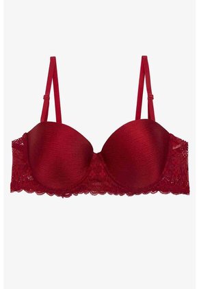 Brasier En Microfibra Satinada Tipo Strapless Paquete X2 IM102-044 BRASIER X2, T34B, NRGO_ROJO Lili Pink