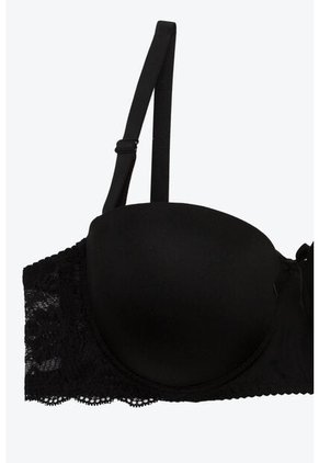 Brasier Strapless En Microfibra Y Encaje 4388 BRASIER T34B NEGRO Lili Pink