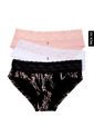 Pantie x3 Rosa-Negro-Blanco Lili Pink de Lili Pink