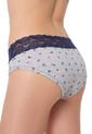Pantie x3 Gris-Azul-Azul Navy Lili Pink Femenino de Lili Pink