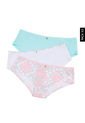 Pantie x3 Animal Print-Celeste-Blanco Lili Pink Femenino de Lili Pink
