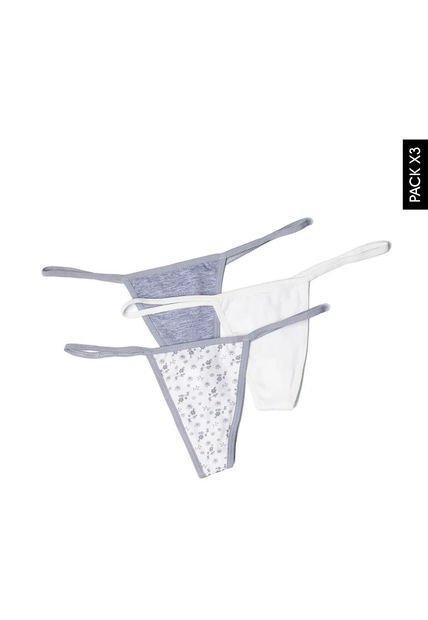 Pantie x3 Multicolor Lili Pink