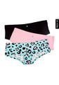 Pantie x3 Negro-Animal Print-Rosa Lili Pink Femenino de Lili Pink