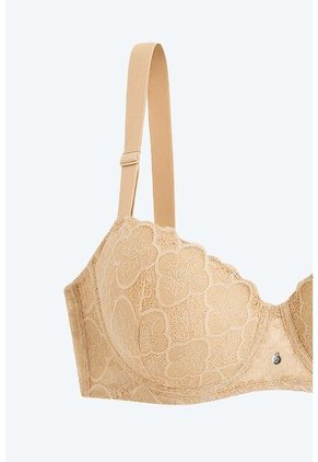 Brasier Estilo Strapless Copa C En Encaje EM102-005 BRASIER ECJX2, T36C, NRGO_BLCO Lili Pink