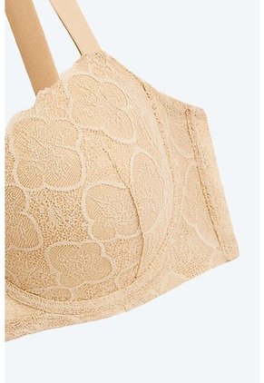 Brasier Estilo Strapless Copa C En Encaje EM102-005 BRASIER ECJX2, T36C, NRGO_BLCO Lili Pink