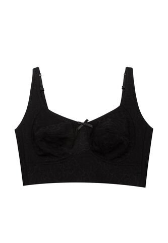 Brasier Clásico En Blonda Y Algodón Para Bustos Pesados 4606 BRASIER SEÑORERO MARFIL T36B Lili Pink Lili Pink