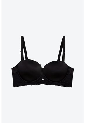 Brasier Strapless Individual Confeccionado En Microfibra Satinada IM101-028 BRASIER MICROFIBRA, T36B, NRGO Lili Pink