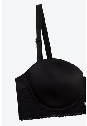 Brasier Strapless Individual Confeccionado En Microfibra Satinada IM101-028 BRASIER MICROFIBRA, T36B, NRGO Lili Pink