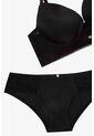 Conjunto De Tres Piezas: Brasier Más Dos Panties 2190 TRIO BRAS HIPST BOXER NEGRO T36 Lili Pink de Lili Pink