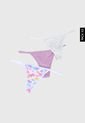 Pantie x3 Blanco-Lila-Gris Lili Pink de Lili Pink