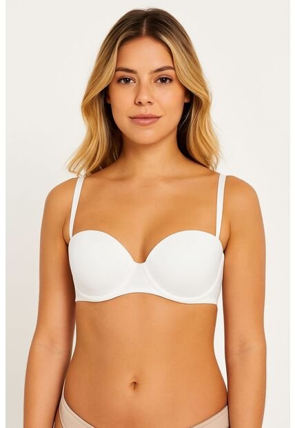 Brasier En Microfibra Strapless Con Aros Libres MJ101-096, T38A, BLCO Lili Pink