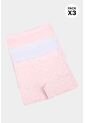 Panty Bóxer De Algodón X3 Unidadeas Para Niña N120 PANTY PAQX3, T08, BLCO_VRMT_FLRS Lili Pink de Lili Pink