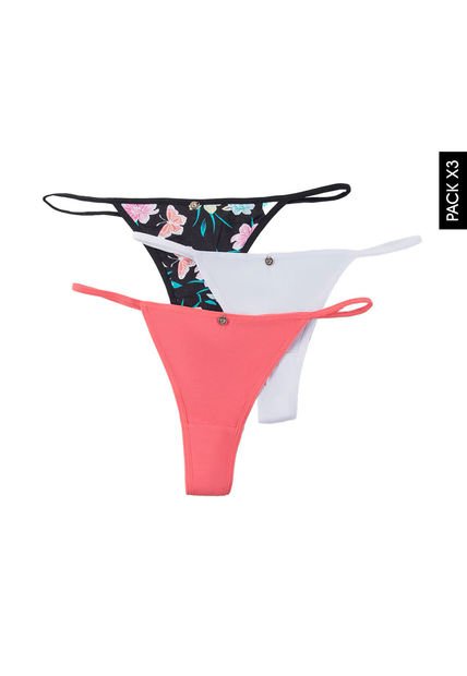 Pantie x3 Multicolor Lili Pink