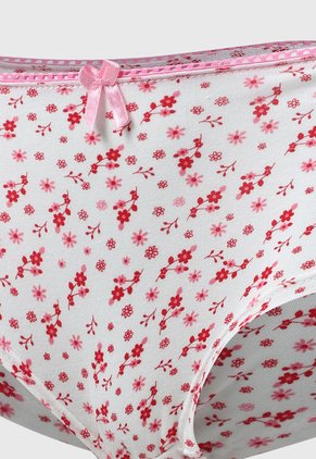 Pantie x3 Marfil-Rosa Lili Pink