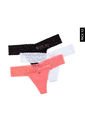 Pantie x3 Negro-Blanco-Coral Lili Pink de Lili Pink
