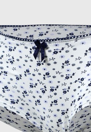Pantie x3 Marfil-Azul Navy Lili Pink
