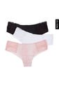 Pantie x3 Negro-Blanco-Palo Rosa Lili Pink de Lili Pink