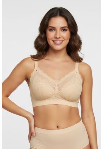 Brasier Tecnobra Con Diseño Triangular En Encaje MJ276-040 PERFECT BRA, T34B, PIEL Lili Pink Lili Pink