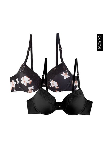 Brasier x2 Negro Lili Pink