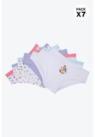 Panties Para Niña Paquete X7 Tipo Boxer Elaborados En Poliester DJ290-002 PANTY PLST X7, T14, BLCO_CTHD Lili Pink Lili Pink