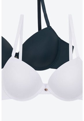 Brasier Confeccionado En Microfibra Sin Realce Paquete X2 4306D BRASIER X2, T36B, RSCL_AZCL Lili Pink