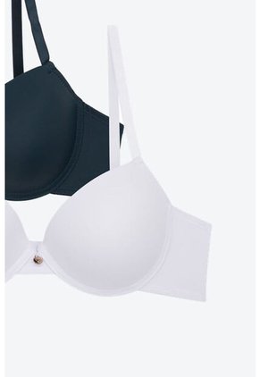 Brasier Confeccionado En Microfibra Sin Realce Paquete X2 4306D BRASIER X2, T36B, RSCL_AZCL Lili Pink