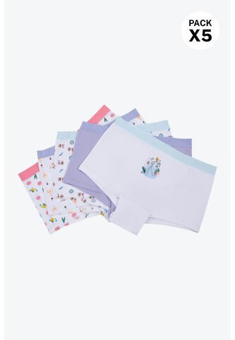 Panties Para Niñas Colecicon Disney Paquete X5 DK289-002 PANTY PLST X5, T4, BLCO_CTHD Lili Pink Lili Pink