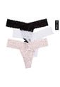 Pantie x3 Rosa-Negro-Blanco Lili Pink de Lili Pink