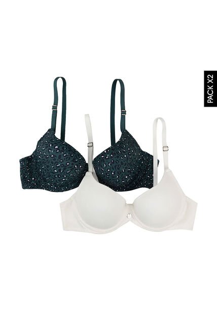 Brasier x2 Verde-Marfil Lili Pink