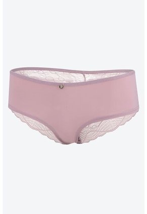 Conjunto Brasier Y Dos Panties En Microfibra Con Encaje 2191 CJTO TRIO, T34B/M, MRFL Lili Pink