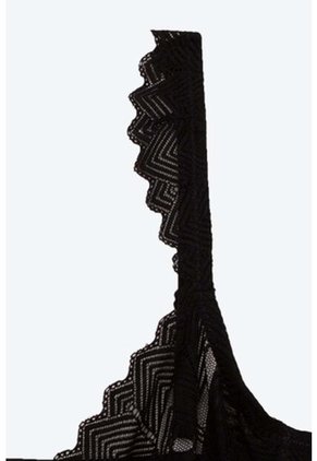 Brasier Individual Con Cobertura 3/4 Sin Copas EM178-005 BRASIER ENCAJE, T32B, NRGO Lili Pink