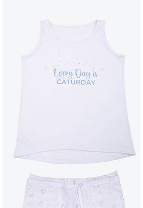 Conjunto Pijama Para Niña De 2 Piezas Confeccionado En Algodón LJ153-002 CJT PJM PNTLN LRG, T14, BLCO Lili Pink