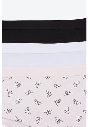 Hipster Confeccionado En Algodón Para Adolecentes Paquete X3 T142 PANTY PAQX3, TM, NRGO_BLCO_RSCL Lili Pink