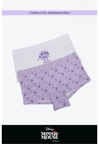 Boxer Nueva Coleccion Disney Para Adolescentes Paquete X2 DJ103-005 PANTY PAQX2, TXS, BLCO_DBAN Lili Pink Lili Pink