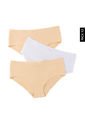 Pantie x3 Nude-Blanco Lili Pink de Lili Pink