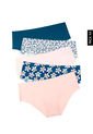 Pantie x5 Rosa-Azul-Blanco Lili Pink de Lili Pink