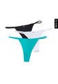 Pantie x3 Negro-Blanco-Turquesa Lili Pink de Lili Pink