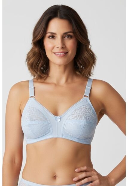 Brasier Clasico Individual En Algodón Y Encaje 4602 BRASIER, T34B, AZCL Lili Pink