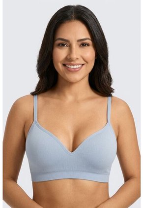 Brasier Triangular Individual Seamless Confeccionado En Poliamida MJ101-091 BRASIER SMLESS, T36B, NRGO Lili Pink