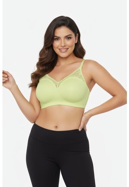 Brasier Tecnobra Con Tecnologia Corte Láser En Microfibra Individual MJ276-044 PERFECT BRA, T34B, VRNE Lili Pink