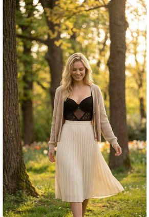 Body Elaborado En Malla Con Aro Y Tiras Ajustables EM159-005 BODY ENCAJE, T34B/M, BLCO Lili Pink