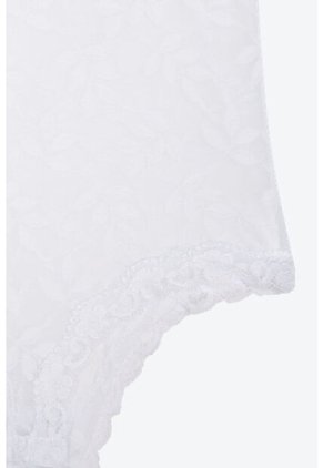 Body En Malla Con Encaje Y Escote Triangular EM159-002 BODY ENCAJE, TS, NRGO Lili Pink